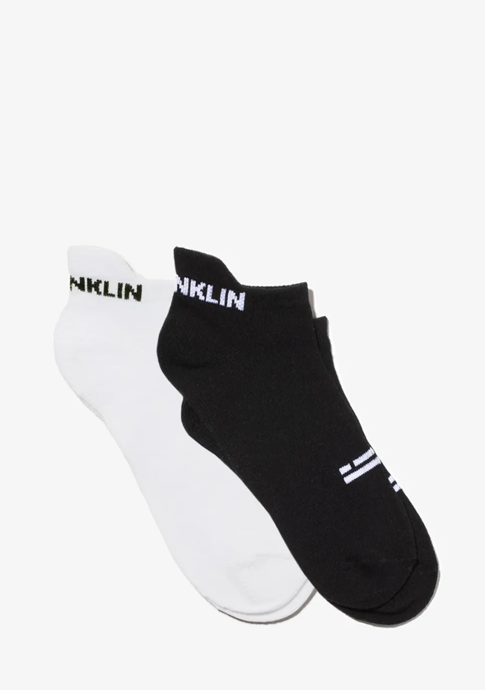 D.Franklin Black & White Tab Socks 2 Pack|Damen Socken|Socken