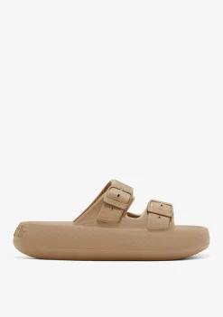 D.Franklin Bloomer Bio Taupe|Damen Sandalen|Sandalen