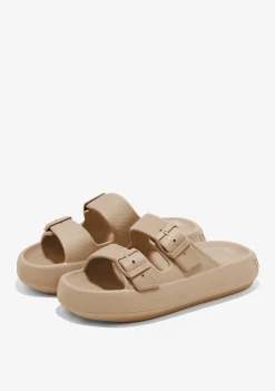 D.Franklin Bloomer Bio Taupe|Damen Sandalen|Sandalen
