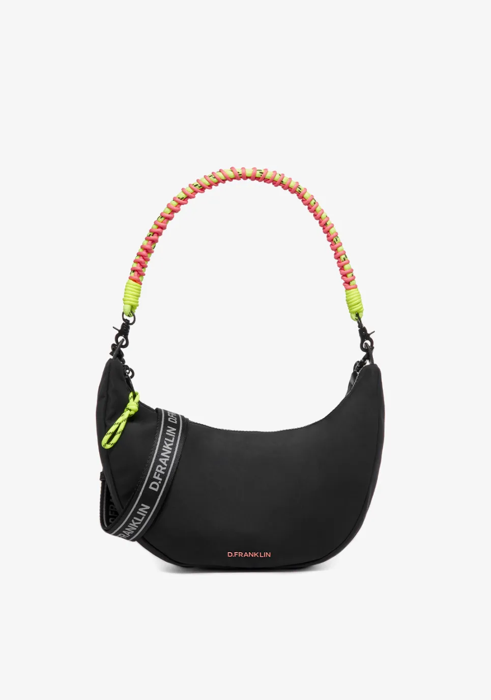 D.Franklin Bomb Round Shoulder Bag Black|Damen Taschen