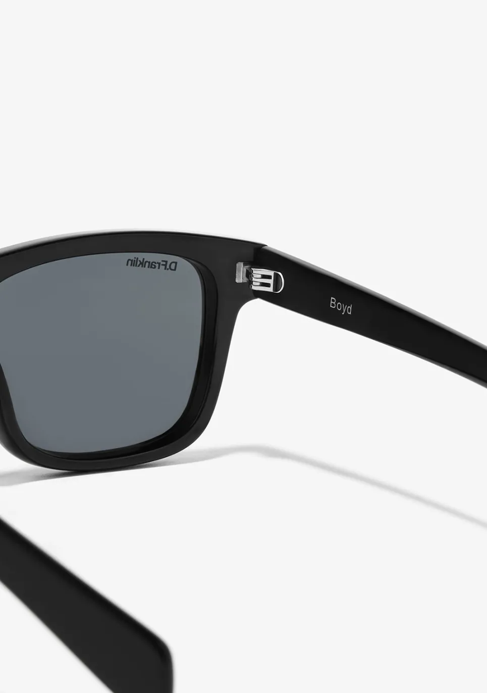 D.Franklin Boyd Black / Black|Damen Eckige Sonnenbrillen|Polarisierte Sonnenbrillen