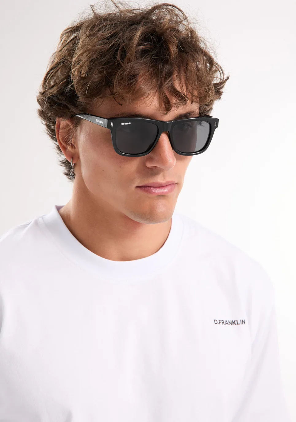 D.Franklin Boyd Black / Black|Damen Eckige Sonnenbrillen|Polarisierte Sonnenbrillen