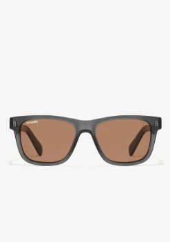 D.Franklin Boyd Dark Grey / Brown|Damen Polarisierte Sonnenbrillen|Eckige Sonnenbrillen
