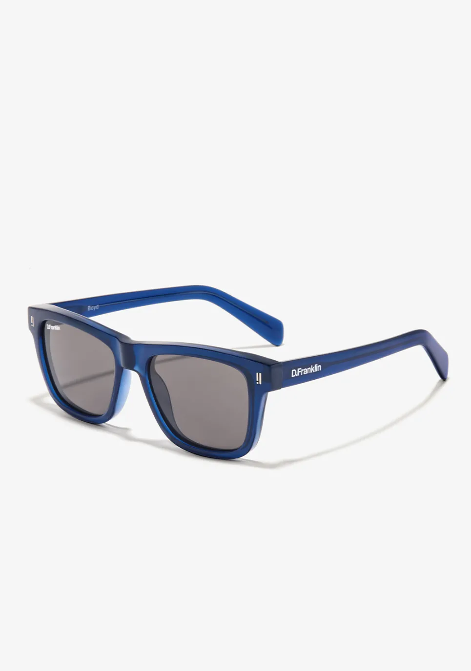 D.Franklin Boyd Navy / Smoke|Damen Eckige Sonnenbrillen|Polarisierte Sonnenbrillen