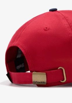D.Franklin Brooklyn Basic Cap Red-Navy|Damen Kappen|Kappen