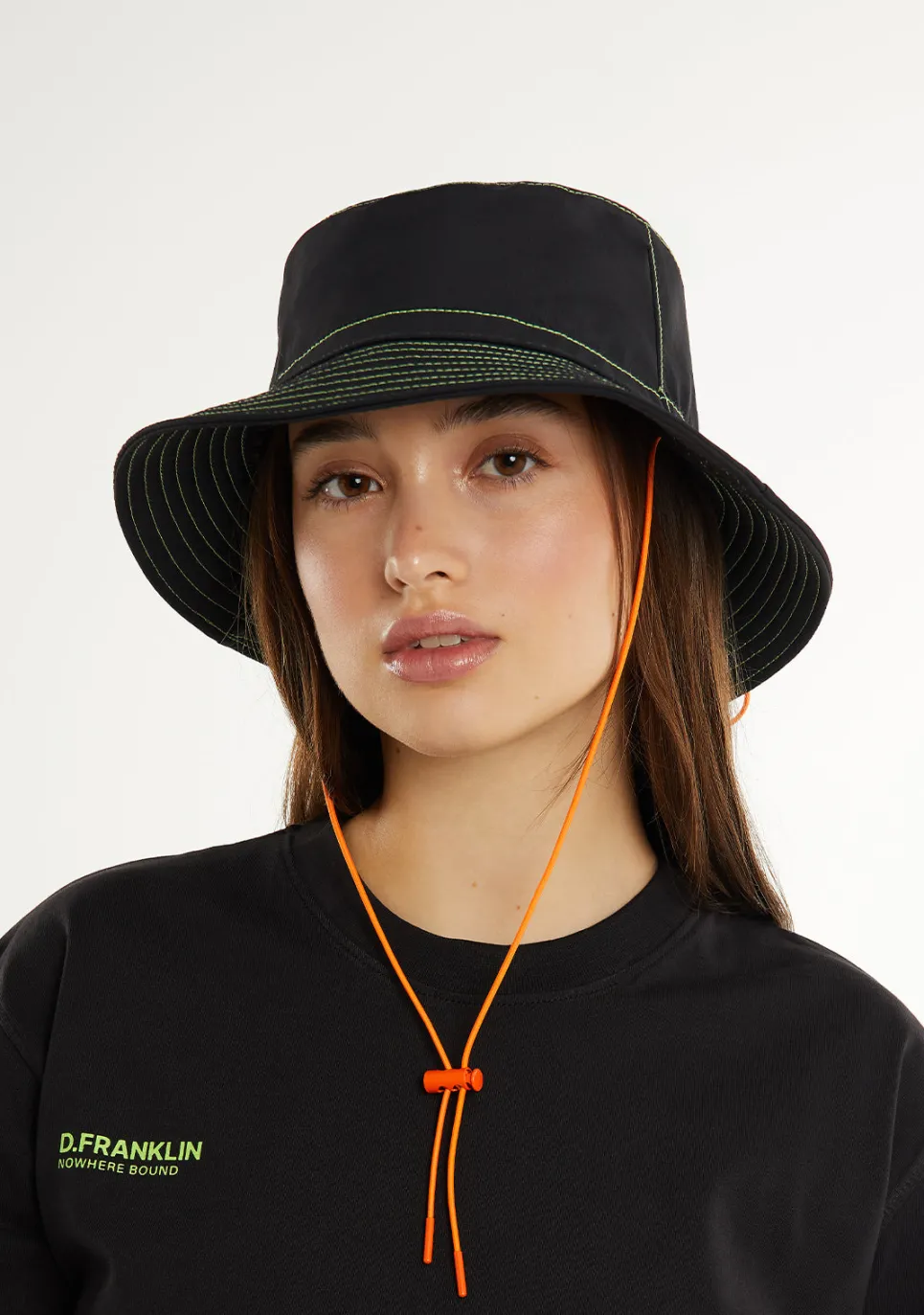 D.Franklin Bucket Hat Black|Damen Kappen|Kappen