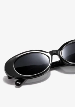 D.Franklin Capri Black / Black|Damen Ovale Sonnenbrillen|Ovale Sonnenbrillen
