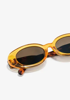 D.Franklin Capri Honey / Brown|Damen Ovale Sonnenbrillen|Ovale Sonnenbrillen