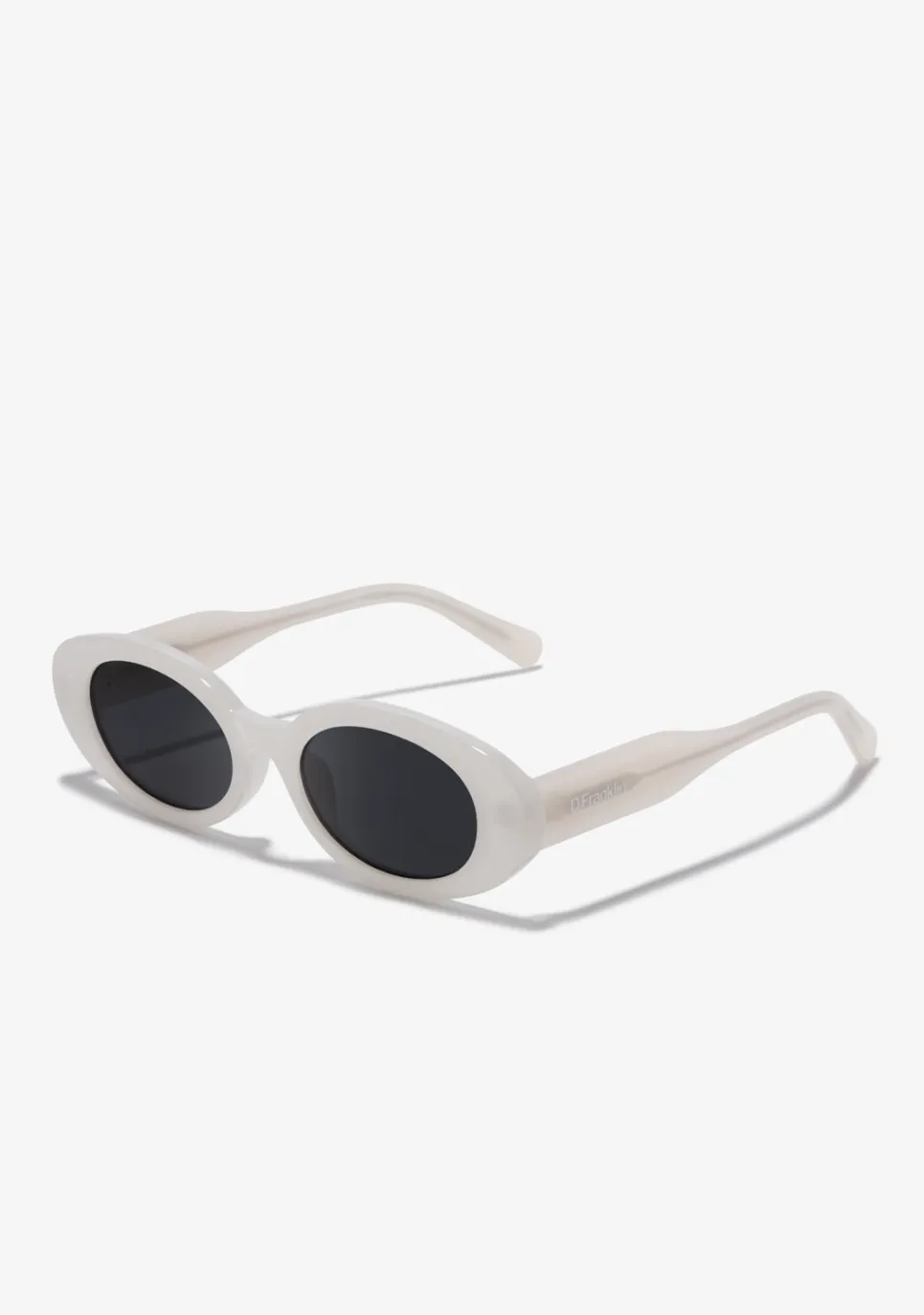 D.Franklin Capri Off-White / Black|Damen Ovale Sonnenbrillen|Ovale Sonnenbrillen
