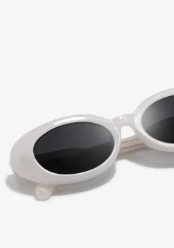 D.Franklin Capri Off-White / Black|Damen Ovale Sonnenbrillen|Ovale Sonnenbrillen