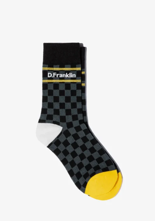 D.Franklin Check Socks Black|Damen Socken|Socken