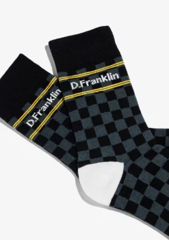 D.Franklin Check Socks Black|Damen Socken|Socken