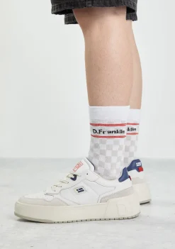 D.Franklin Check Socks White|Damen Socken|Socken