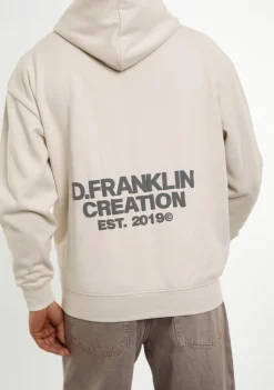 D.Franklin Classic Oversize Hoodie Ice Grey|Damen Sweatshirts|Sweatshirts
