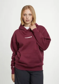 D.Franklin Classic Oversize Hoodie Wine|Damen Sweatshirts|Sweatshirts