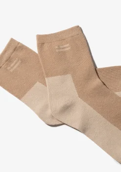 D.Franklin Color Block Socks 2 Pack Sand-Mint|Herren Socken
