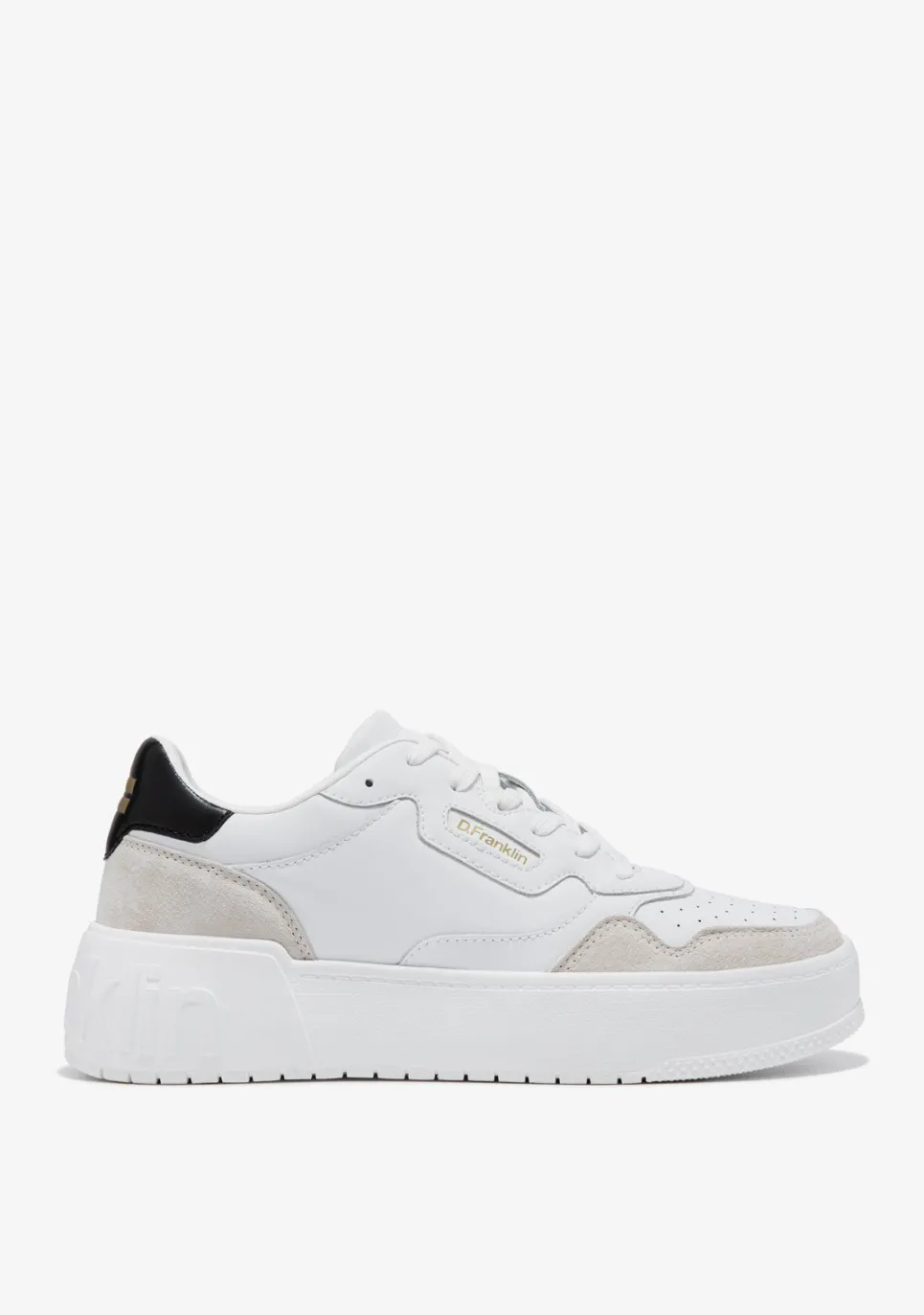 D.Franklin Court Basic Leather White / Black|Herren Sneakers