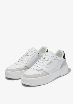 D.Franklin Court Basic Leather White / Black|Herren Sneakers