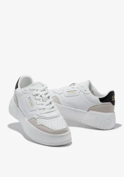 D.Franklin Court Basic Leather White / Black|Herren Sneakers