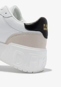 D.Franklin Court Basic Leather White / Black|Herren Sneakers