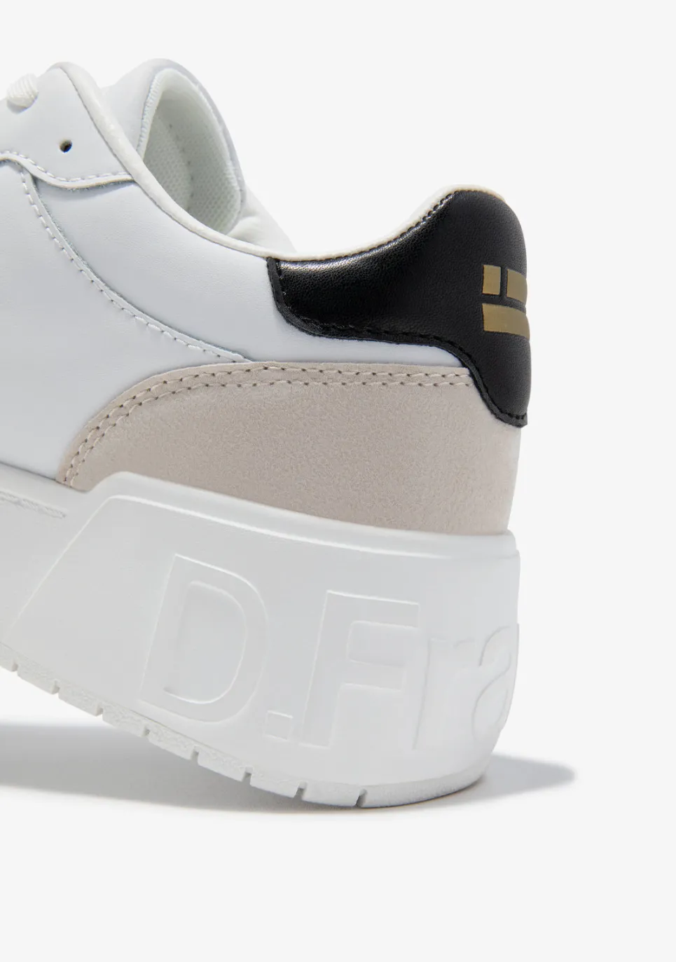 D.Franklin Court Basic Leather White / Black|Herren Sneakers