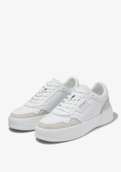 D.Franklin Court Basic Leather White / White|Herren Sneakers