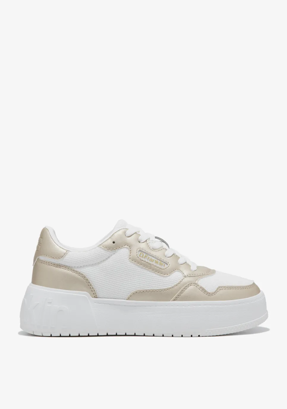 D.Franklin Court Basic Mesh Gold|Damen Plattform-Sneakers|Sneakers