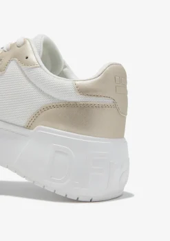 D.Franklin Court Basic Mesh Gold|Damen Plattform-Sneakers|Sneakers