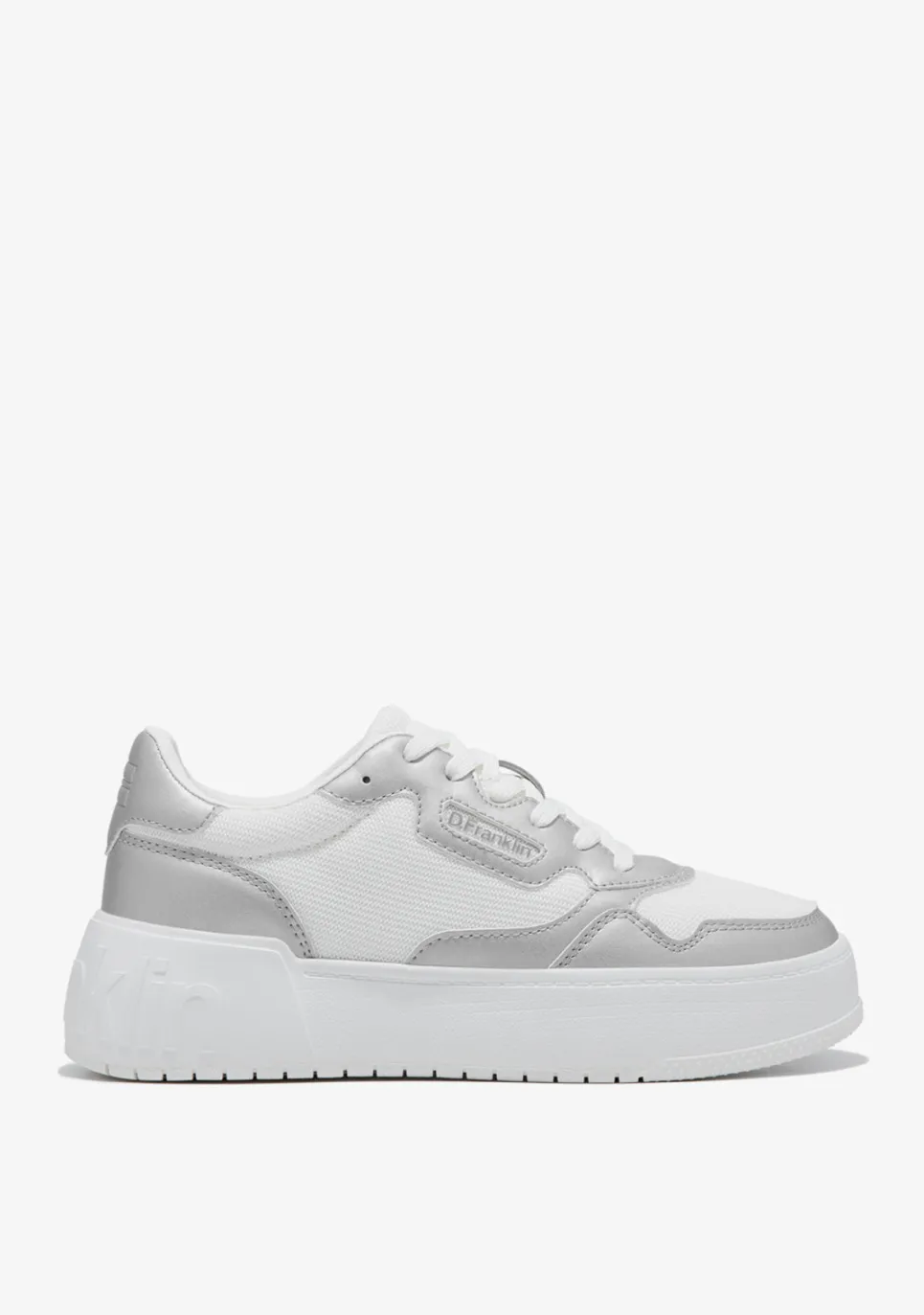 D.Franklin Court Basic Mesh Silver|Damen Plattform-Sneakers|Sneakers