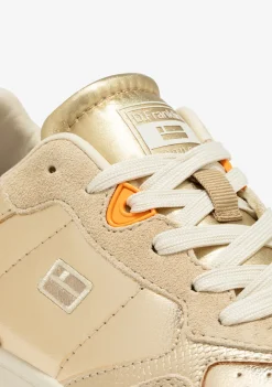 D.Franklin Court Basic Snake Gold|Damen Plattform-Sneakers|Sneakers