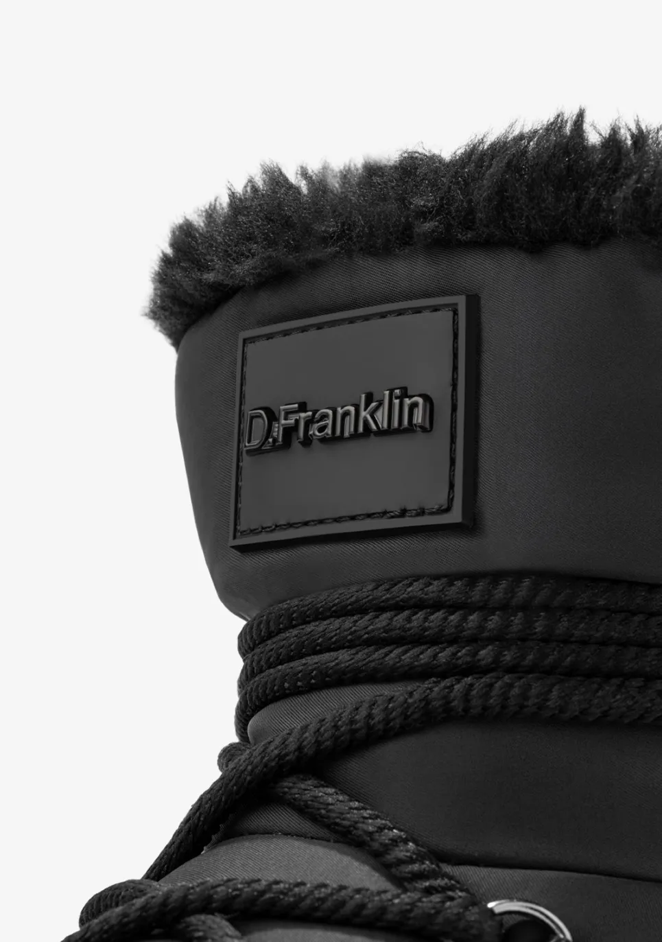 D.Franklin Court Bomb V2 Black|Damen Plattform-Stiefel|Stiefel