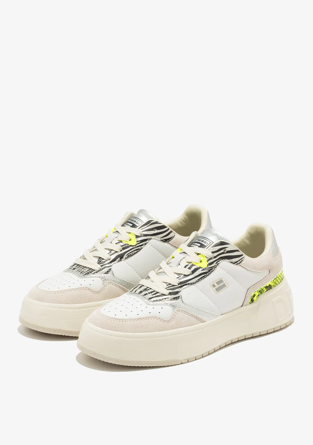 D.Franklin Court Stich White / Multi|Damen Plattform-Sneakers|Sneakers
