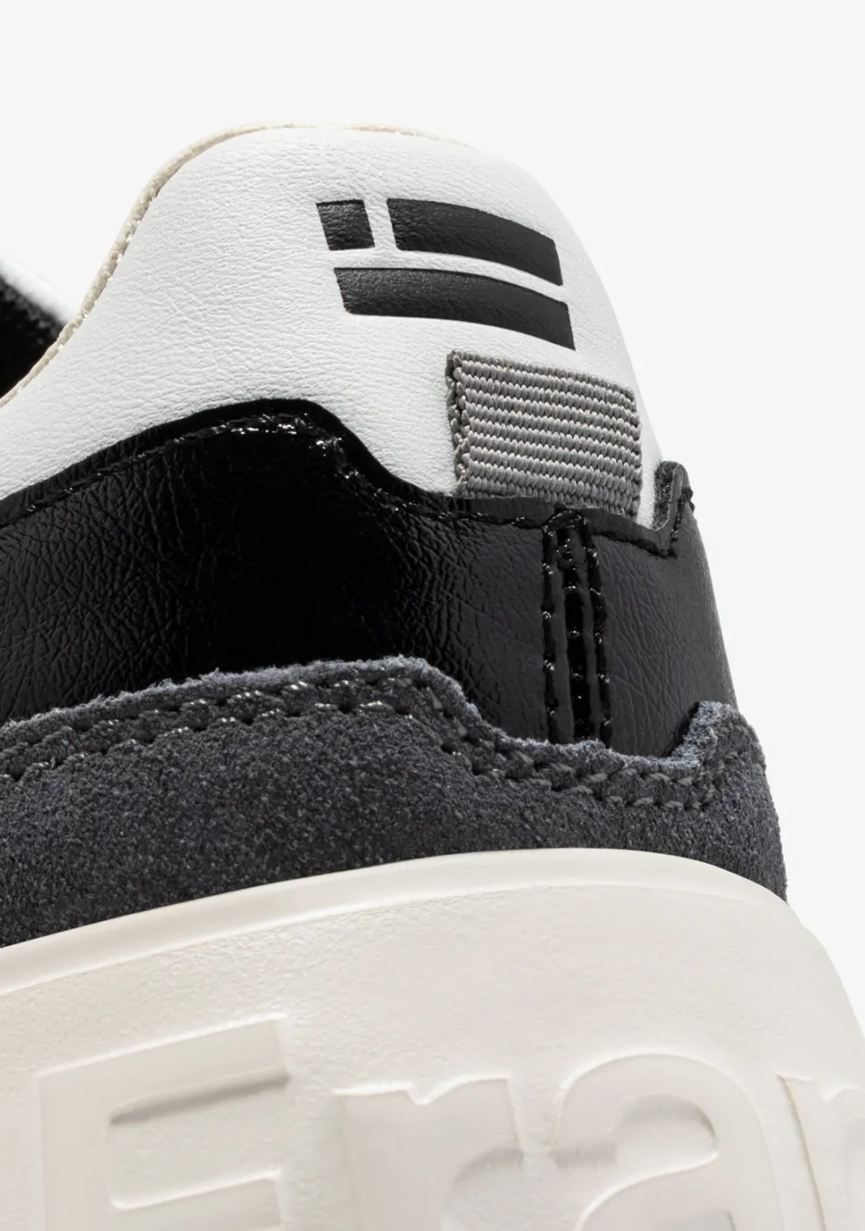 D.Franklin Court Tennis Basic White / Black|Damen Plattform-Sneakers|Sneakers