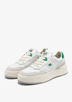 D.Franklin Court Tennis Basic White / Green|Herren Sneakers