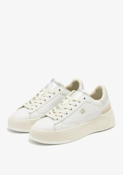 D.Franklin Court Tennis Silver|Damen Plattform-Sneakers|Sneakers