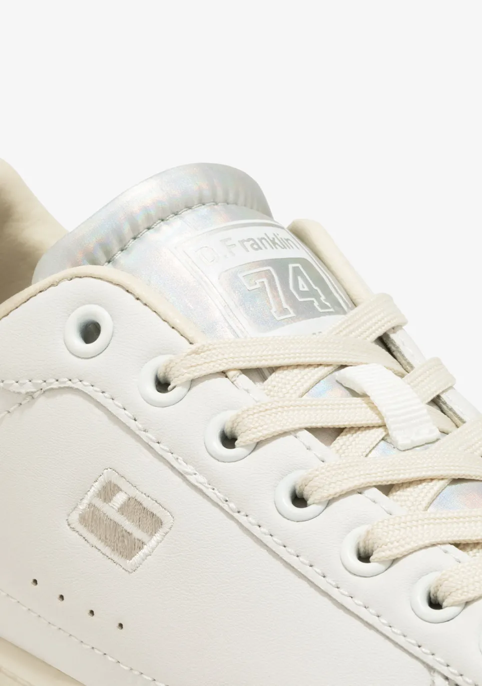 D.Franklin Court Tennis Silver|Damen Plattform-Sneakers|Sneakers