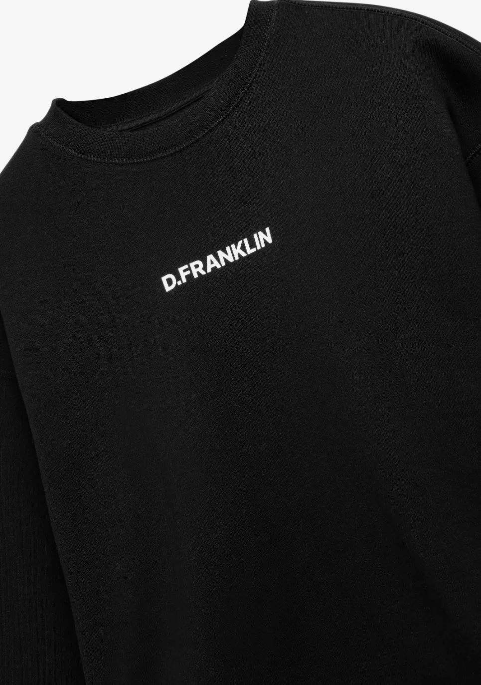 D.Franklin Crewneck Binary Oversize Sweatshirt Black|Damen Sweatshirts|Sweatshirts