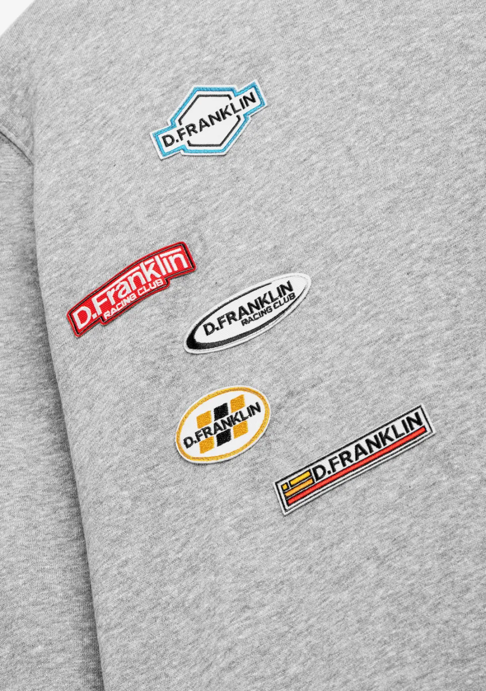 D.Franklin Crewneck Racing Club Sweatshirt Grey|Damen Sweatshirts|Sweatshirts