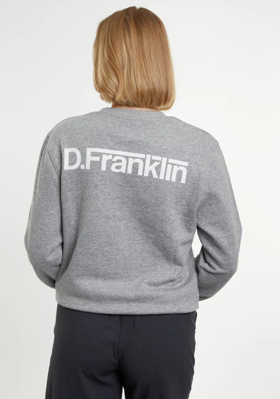 D.Franklin Crewneck Racing Club Sweatshirt Grey|Damen Sweatshirts|Sweatshirts