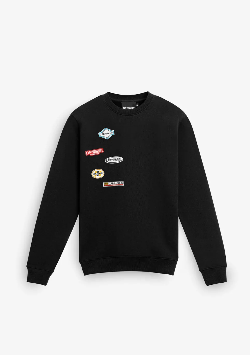 D.Franklin Crewneck Racing Club Sweatshirt Black|Damen Sweatshirts|Sweatshirts