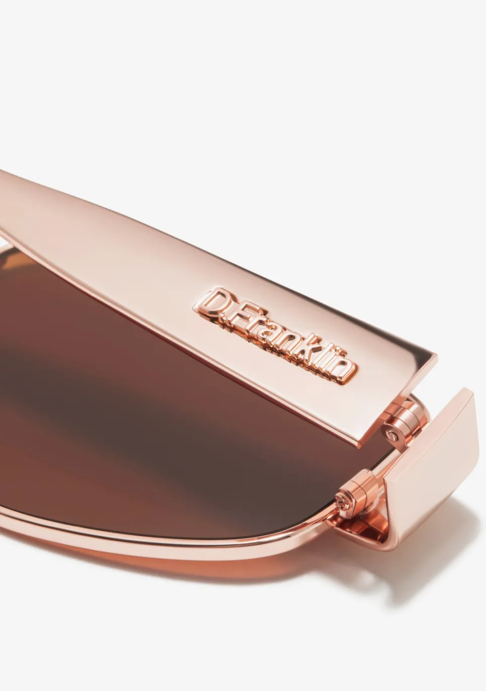 D.Franklin Cuprum Pilot Rose Gold / Brown|Damen Eckige Sonnenbrillen|Eckige Sonnenbrillen