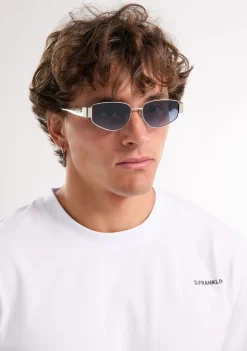 D.Franklin Cuprum Pilot Silver / Gradient Blue|Damen Eckige Sonnenbrillen|Eckige Sonnenbrillen