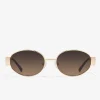D.Franklin Cuprum Round Gold / Gradient Brown|Damen Ovale Sonnenbrillen|Ovale Sonnenbrillen