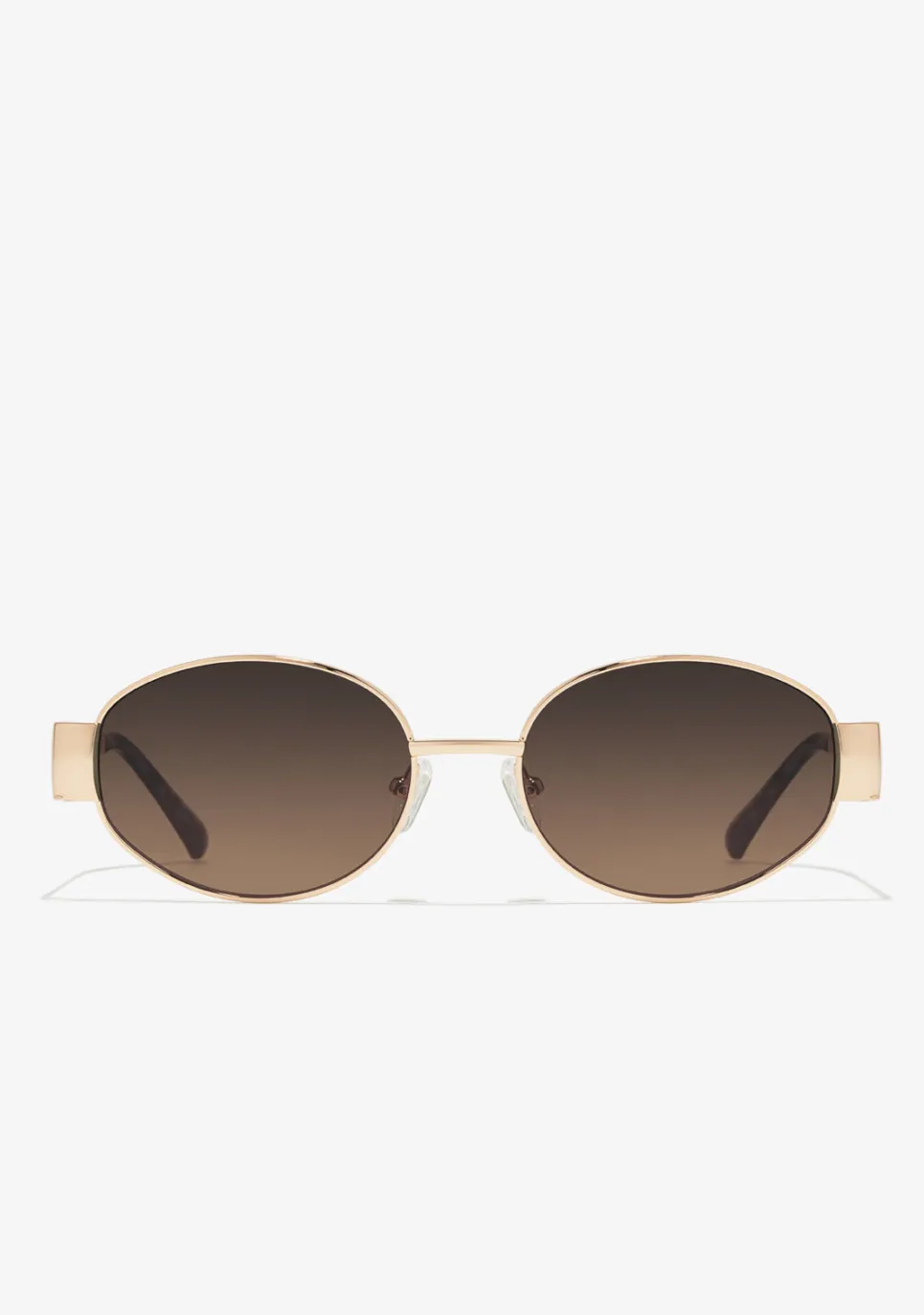 D.Franklin Cuprum Round Gold / Gradient Brown|Damen Ovale Sonnenbrillen|Ovale Sonnenbrillen