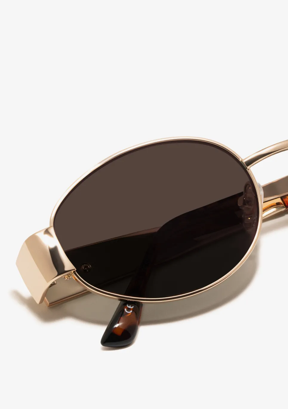 D.Franklin Cuprum Round Gold / Gradient Brown|Damen Ovale Sonnenbrillen|Ovale Sonnenbrillen