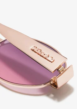 D.Franklin Cuprum Round Rose Gold / Gradient Pink|Damen Ovale Sonnenbrillen|Ovale Sonnenbrillen