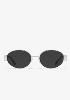 D.Franklin Cuprum Round Silver / Black|Damen Ovale Sonnenbrillen|Ovale Sonnenbrillen