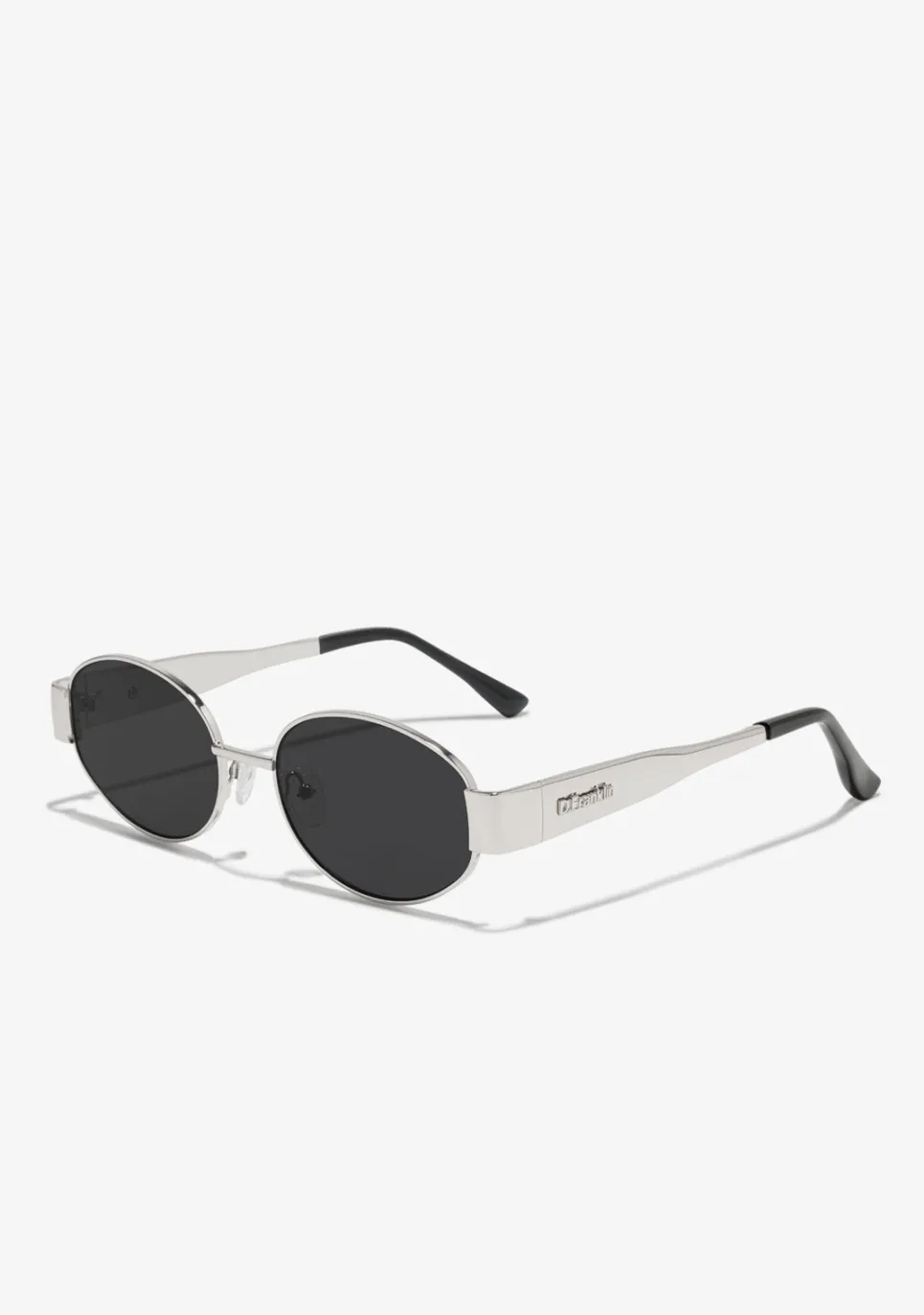 D.Franklin Cuprum Round Silver / Black|Damen Ovale Sonnenbrillen|Ovale Sonnenbrillen