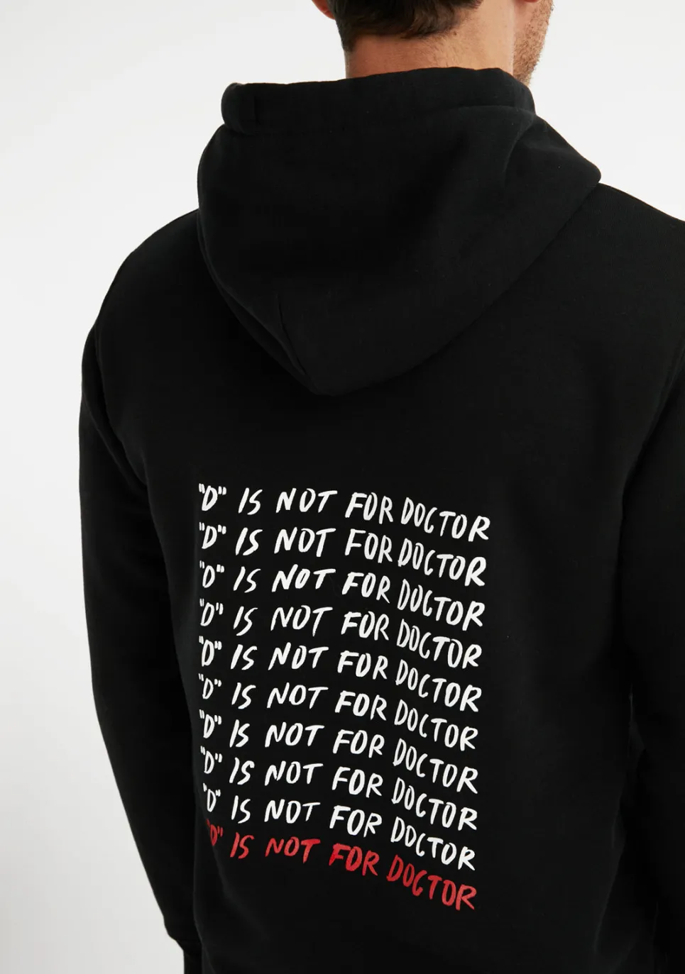 D.Franklin D Is Not For Doctor Hoodie Black|Herren Sweatshirts