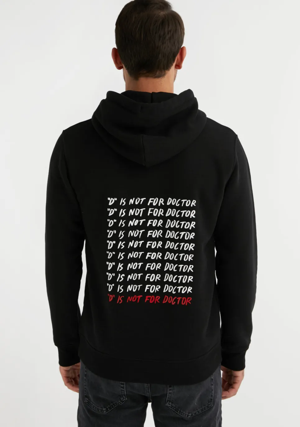 D.Franklin D Is Not For Doctor Hoodie Black|Herren Sweatshirts